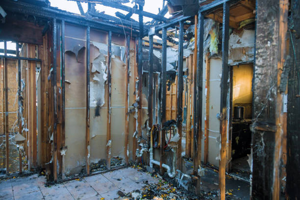 Professional Fire Damage Removal technician working in Malvern, OH